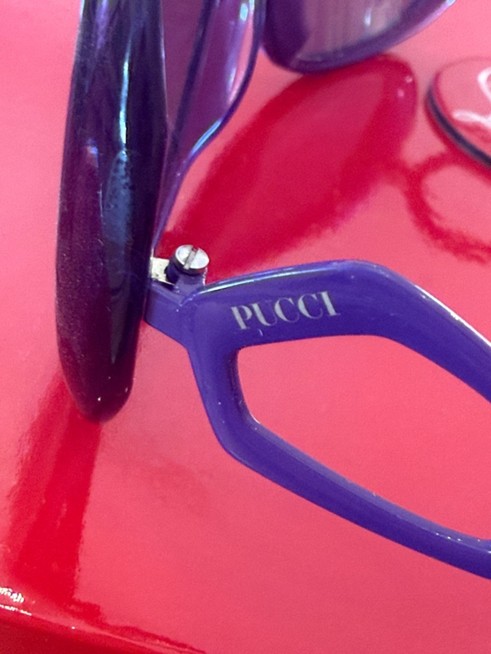 Pucci Women’s Purple Fashion Sunglasses Designer Style made in Italy great cond - Picture 3 of 15
